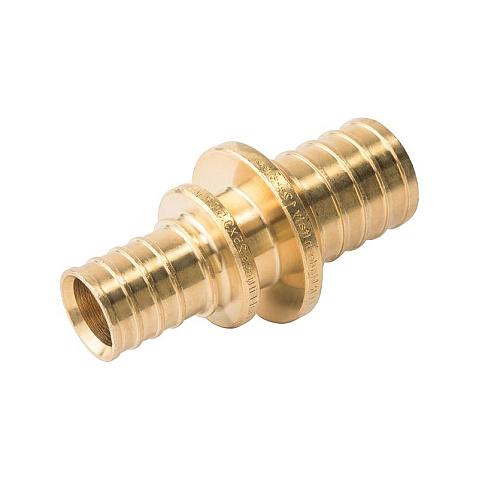 Муфта латунная для PEX-PEX труб 25-16 PN 16 под надвижную гильзу тяжелая MVI SF.523.0406 купить в Москве | "Проконсим"